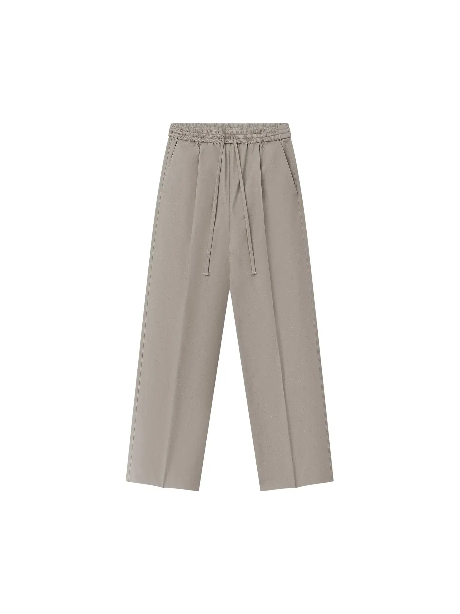 Брюки Fear of God Essentials из шелковой смеси с плиссировкой спереди и завязками — 1