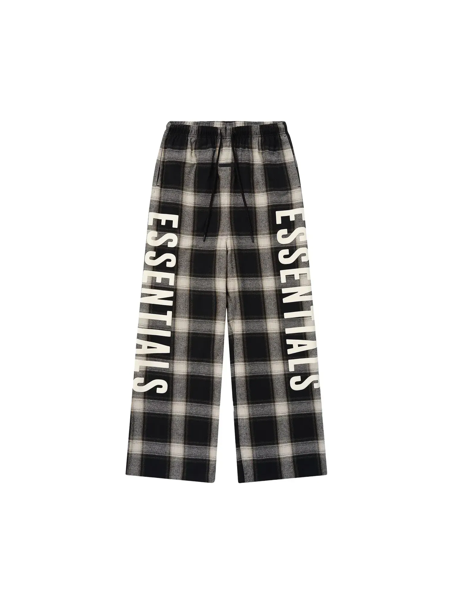 Домашние фланелевые брюки Fear of God Essentials в клетку — изображение 1 из 2, серый