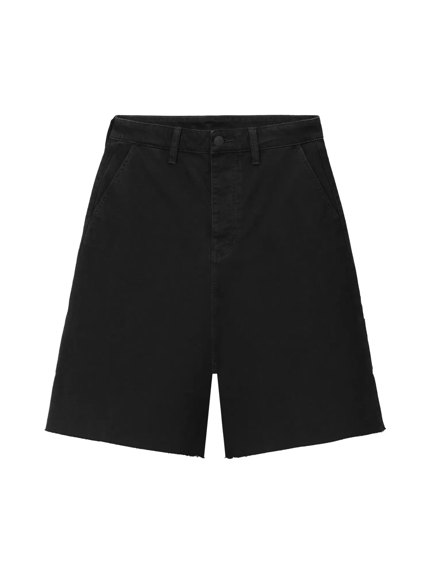 Шорты Fear of God Essentials Raw Cut 5-Pocket Short — изображение 1 из 2, черный