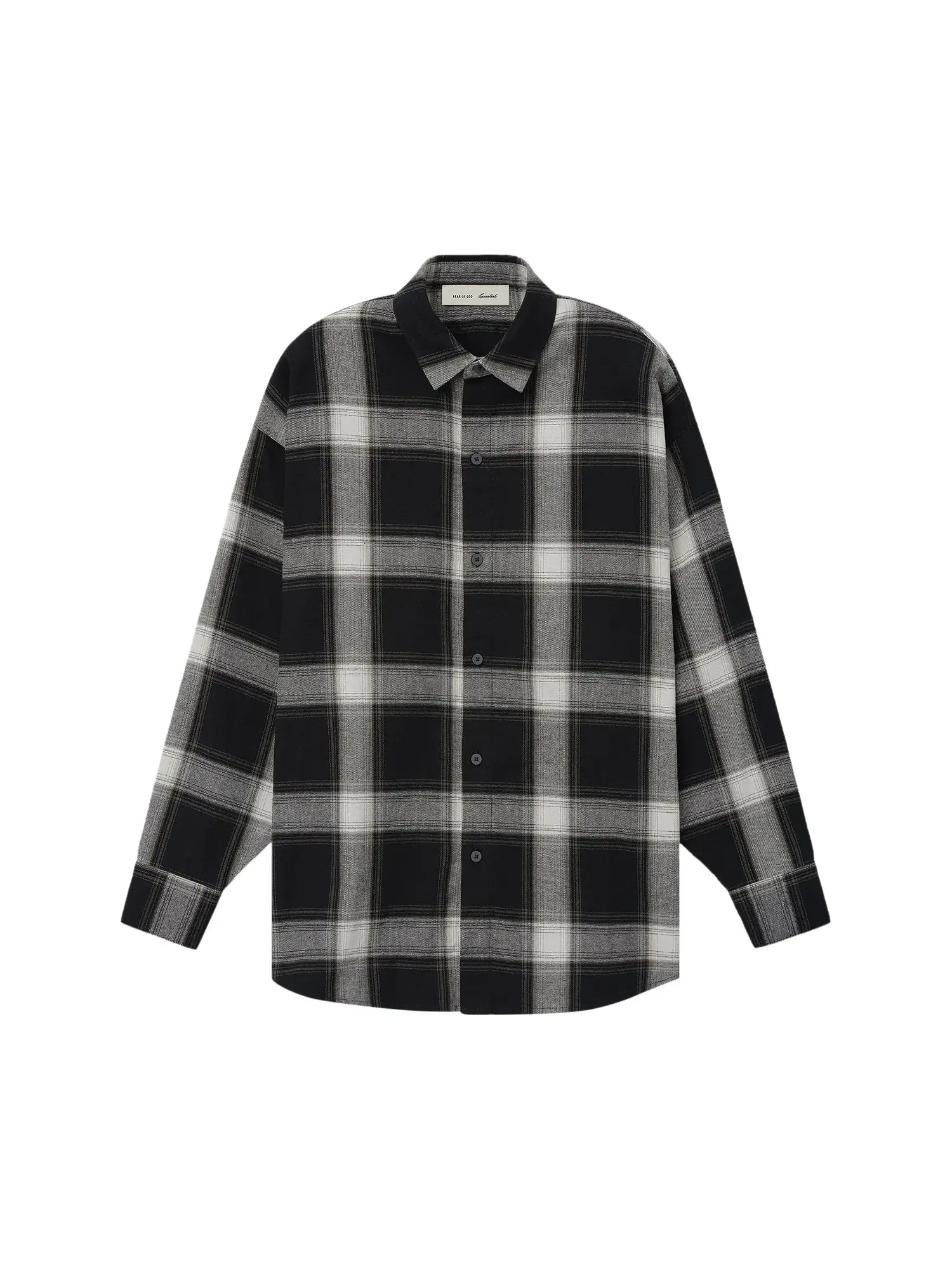 Рубашка фланелевая на пуговицах Fear of God Essentials — изображение 1 из 2, серый