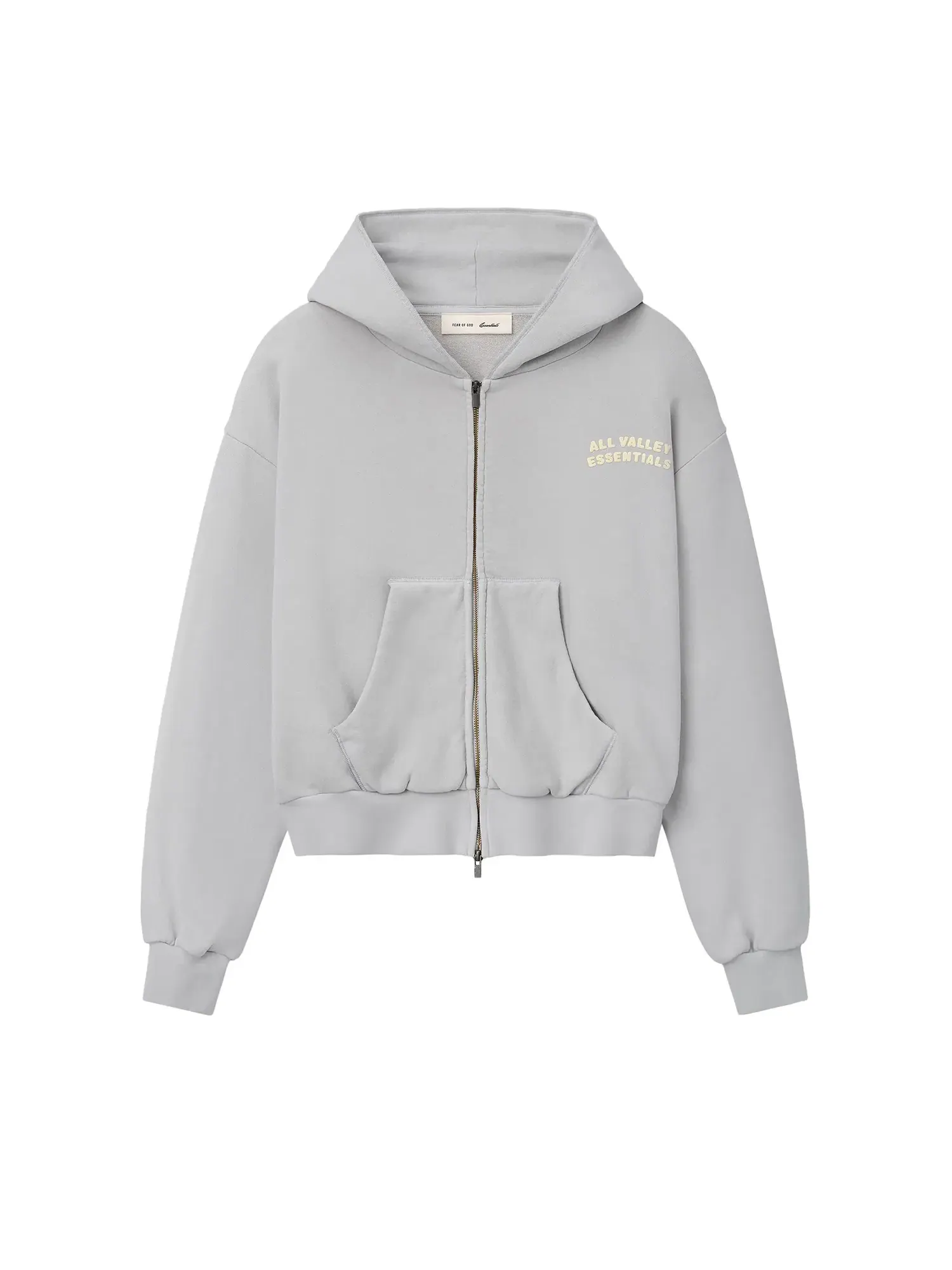 Толстовка на молнии Fear of God Essentials 90s — изображение 1 из 2, серый