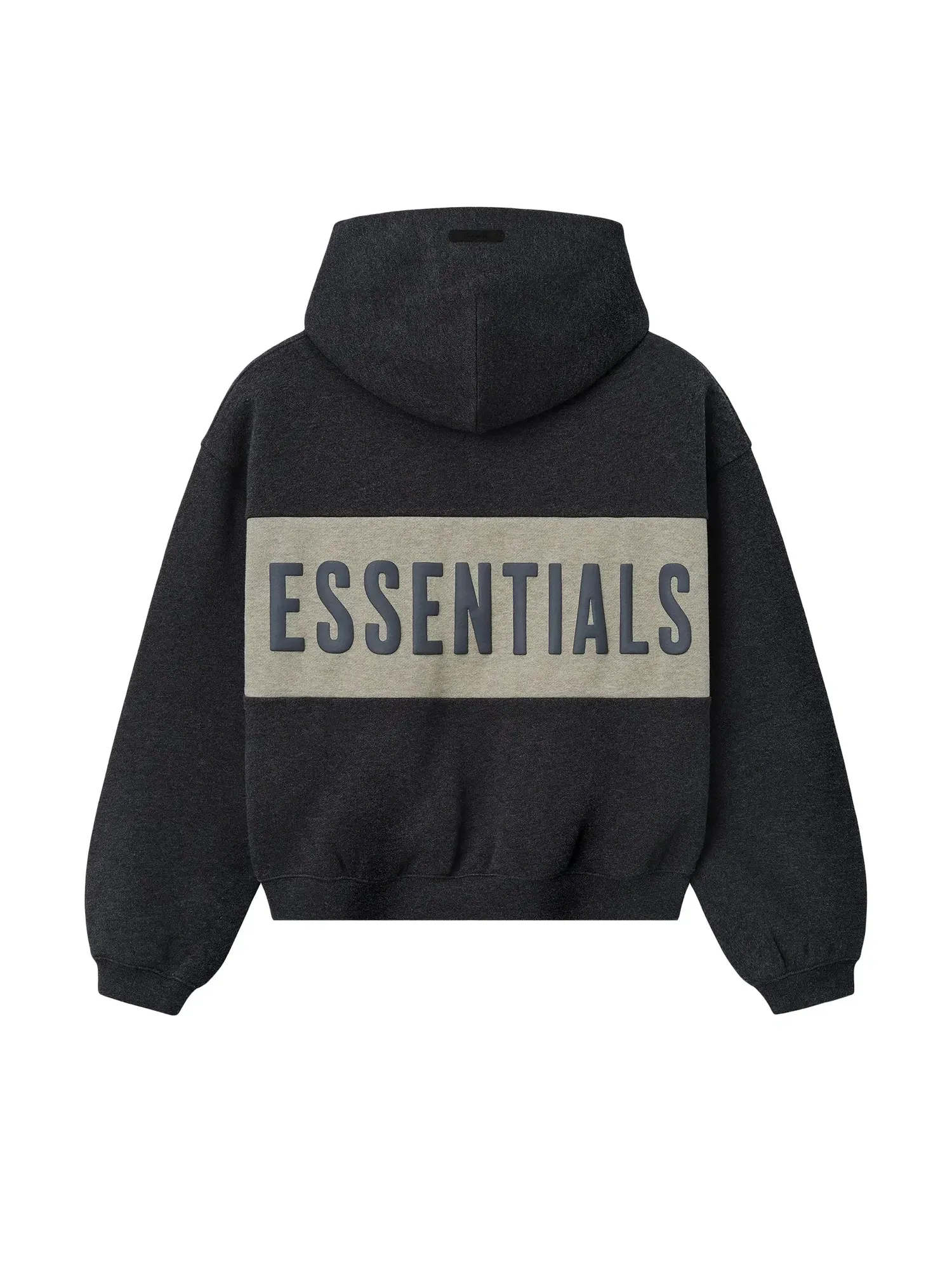 Укороченная толстовка свободного кроя Fear of God Essentials с панелями — изображение 2 из 2, серый