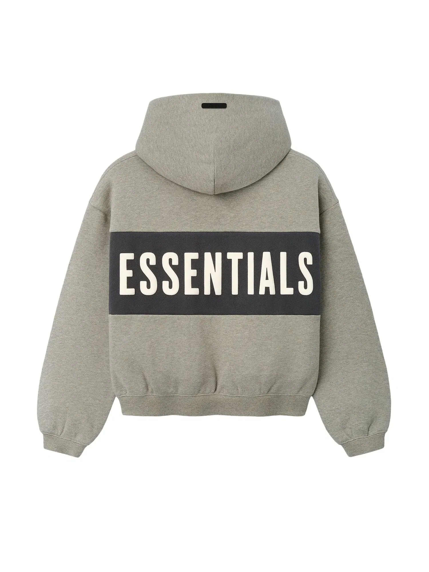 Укороченная толстовка свободного кроя Fear of God Essentials — изображение 2 из 2, серый