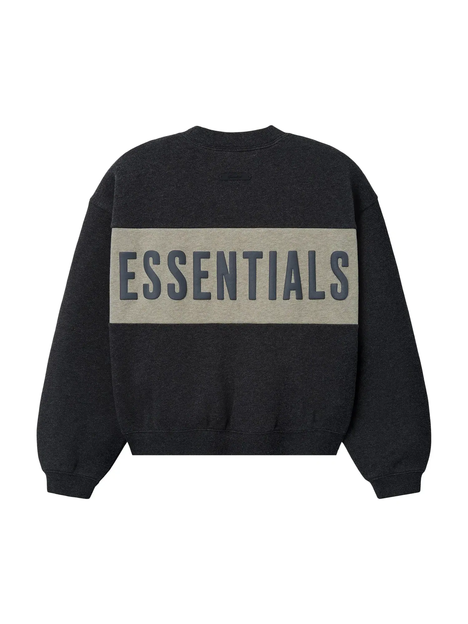 Укороченная свободная толстовка Fear of God Essentials с вставками — изображение 2 из 2, серый