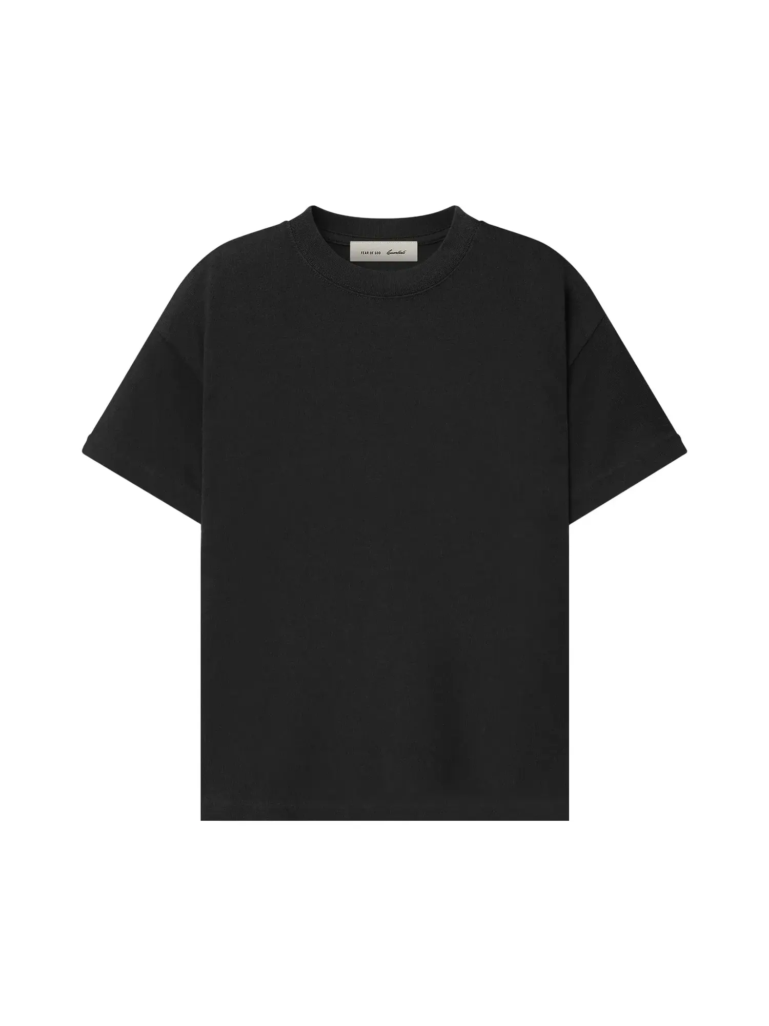 Футболка Fear of God Essentials Tri-Blend Essential Tee — изображение 1 из 2, винтажный черный