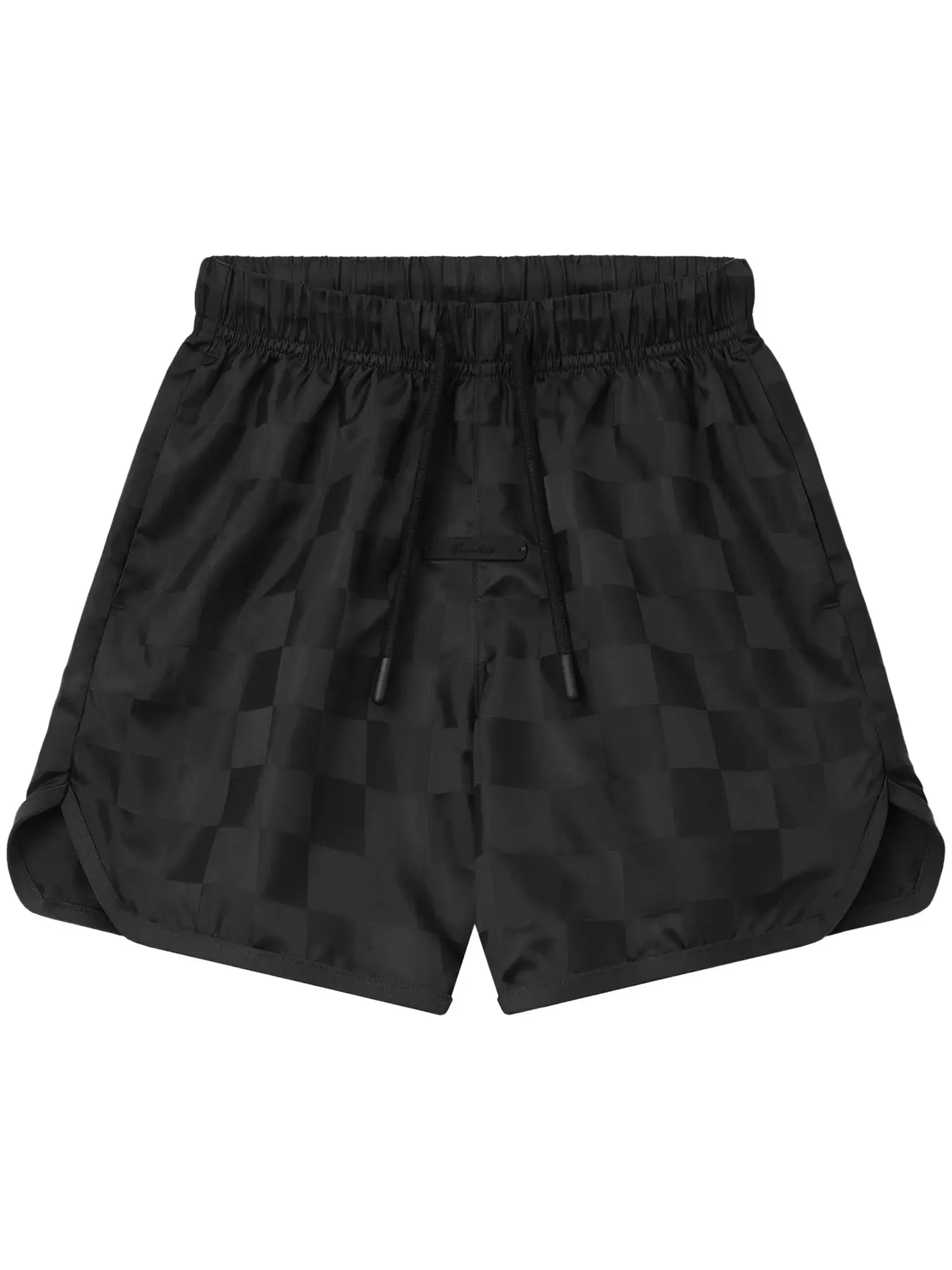 Спортивные шорты Fear of God Essentials из нейлона в клетку — изображение 1 из 2, винтажный черный