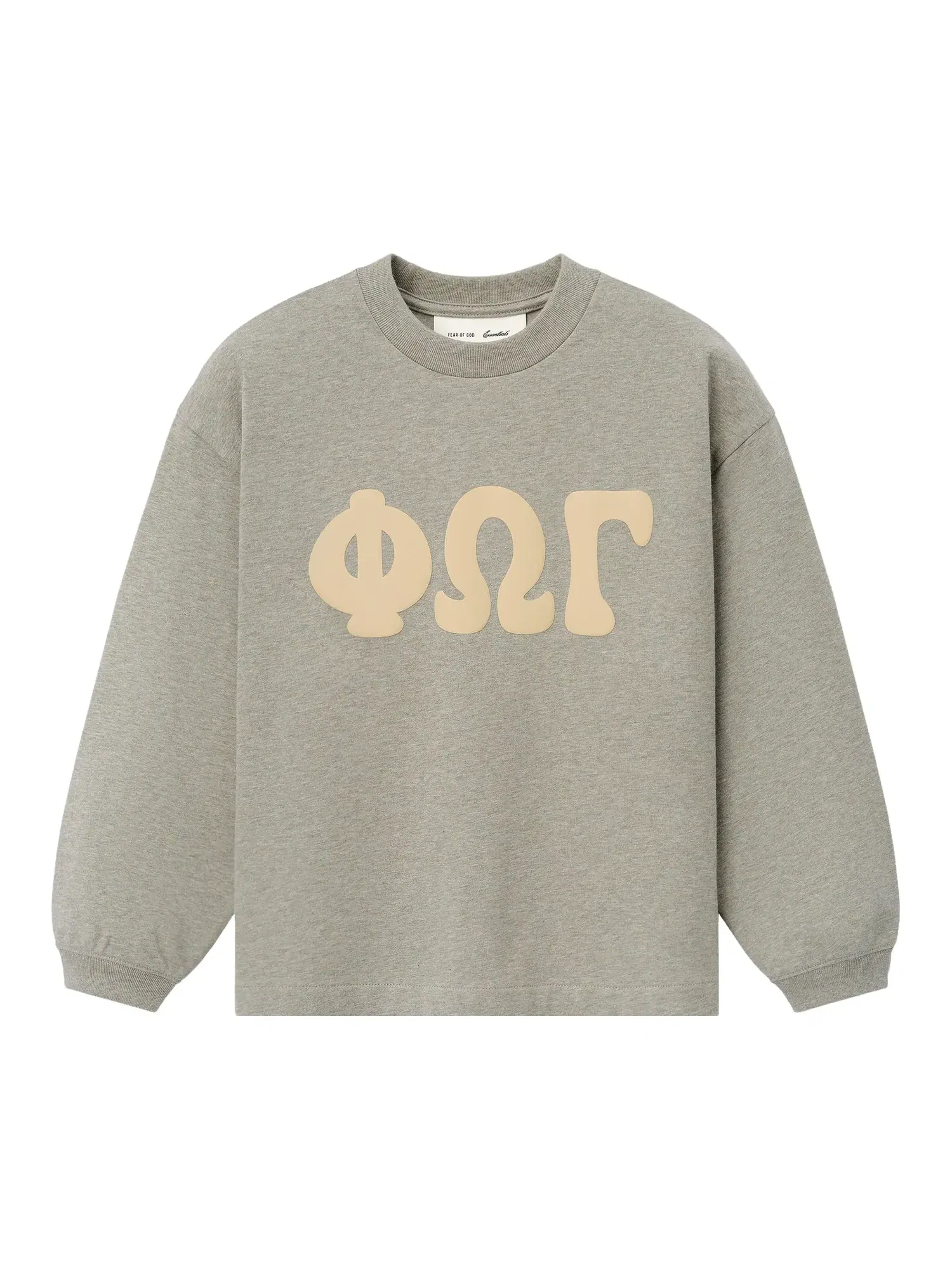 Футболка с длинным рукавом Fear of God Essentials Merch — изображение 1 из 2, серый