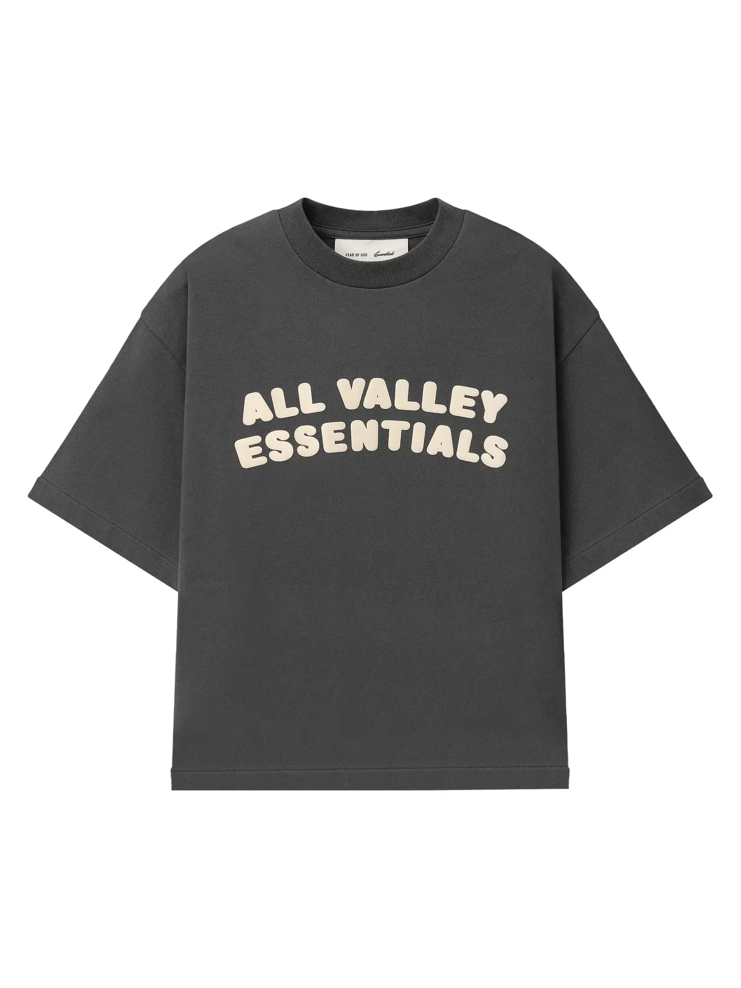 Футболка Fear of God Essentials Merch Tee свободного кроя — изображение 1 из 2, серый