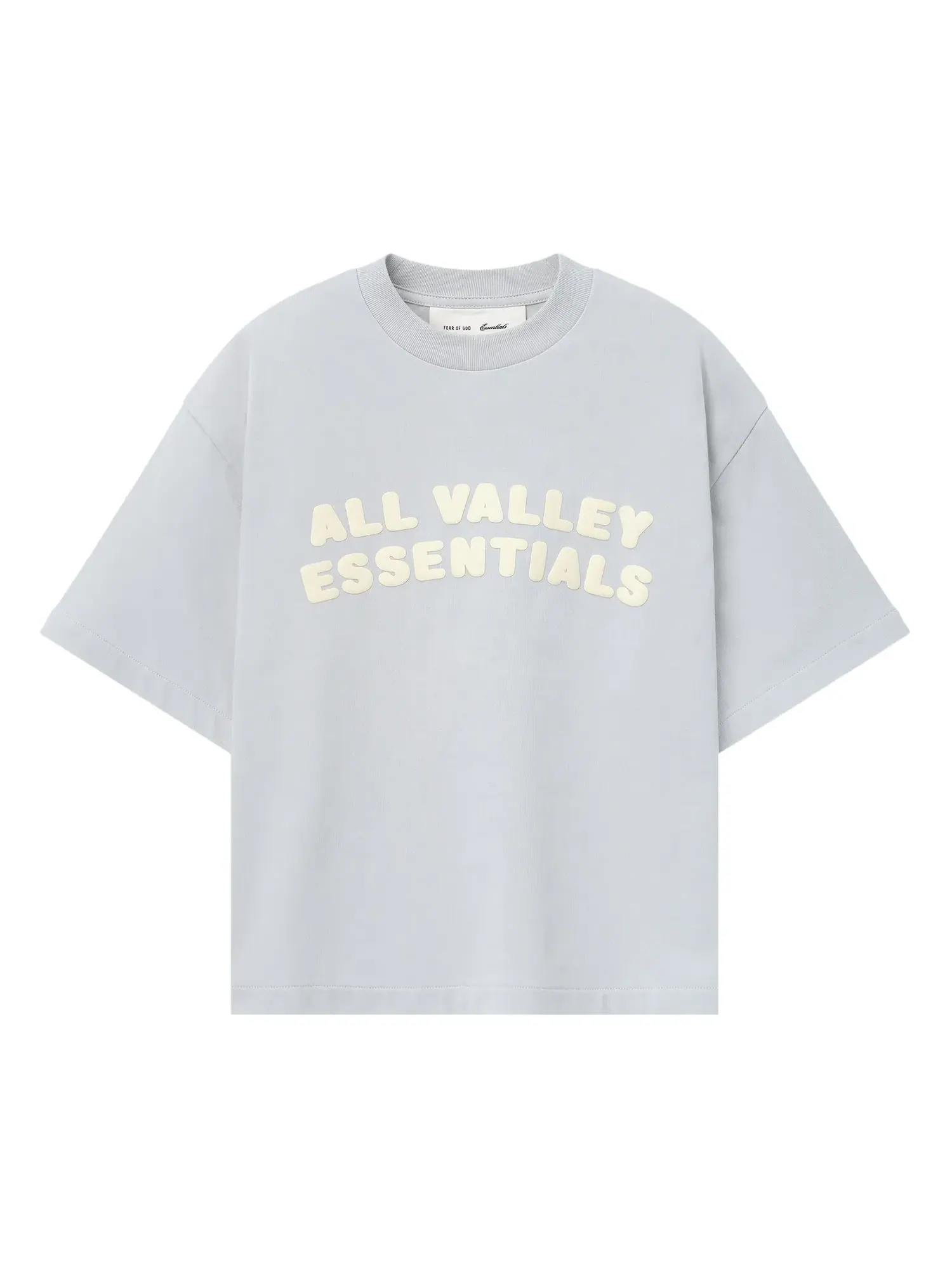 Футболка Fear of God Essentials Merch Tee свободного кроя — изображение 1 из 3, пасмурный