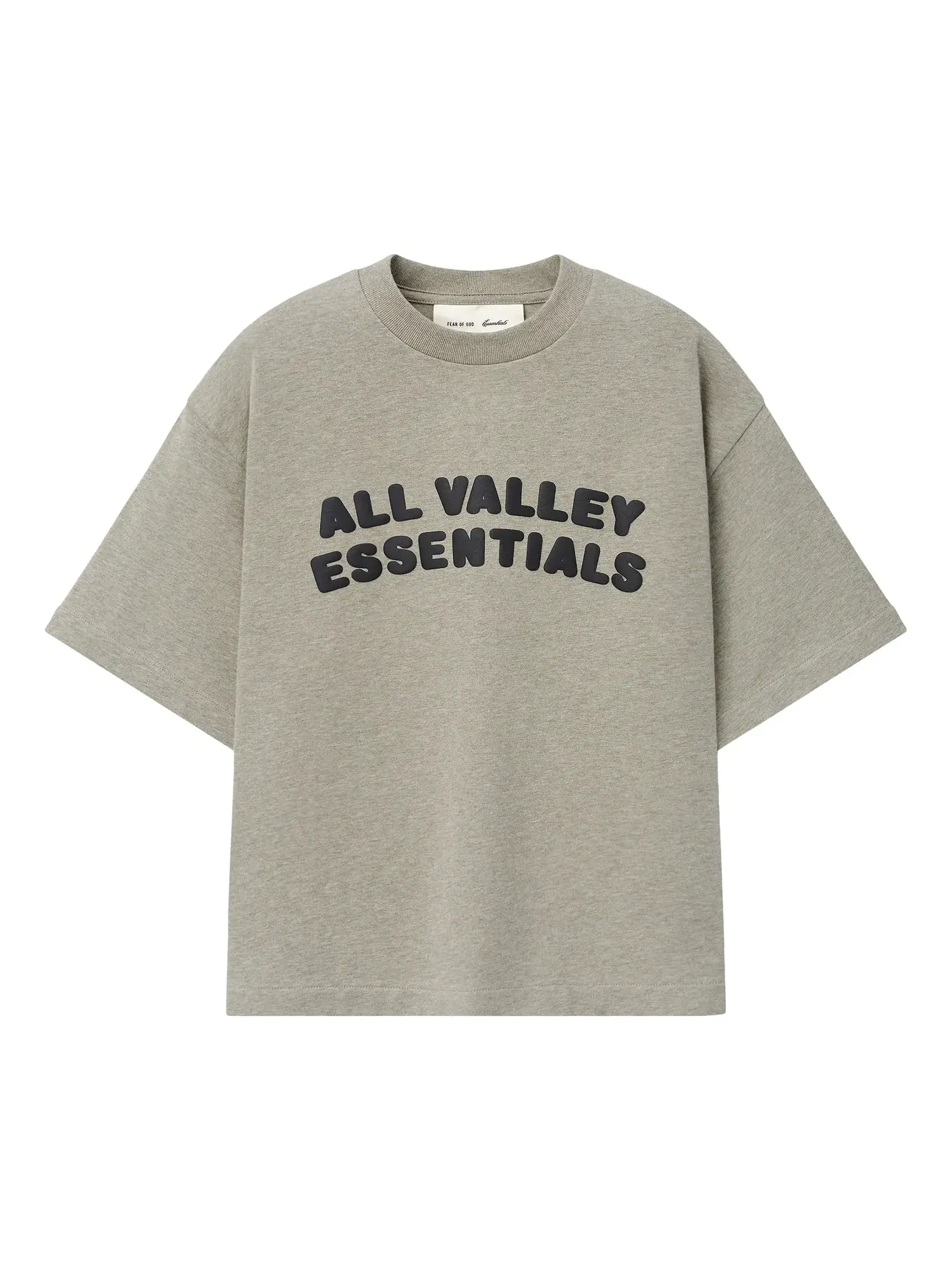 Футболка Fear of God Essentials Merch Tee свободного кроя — изображение 1 из 2, серый