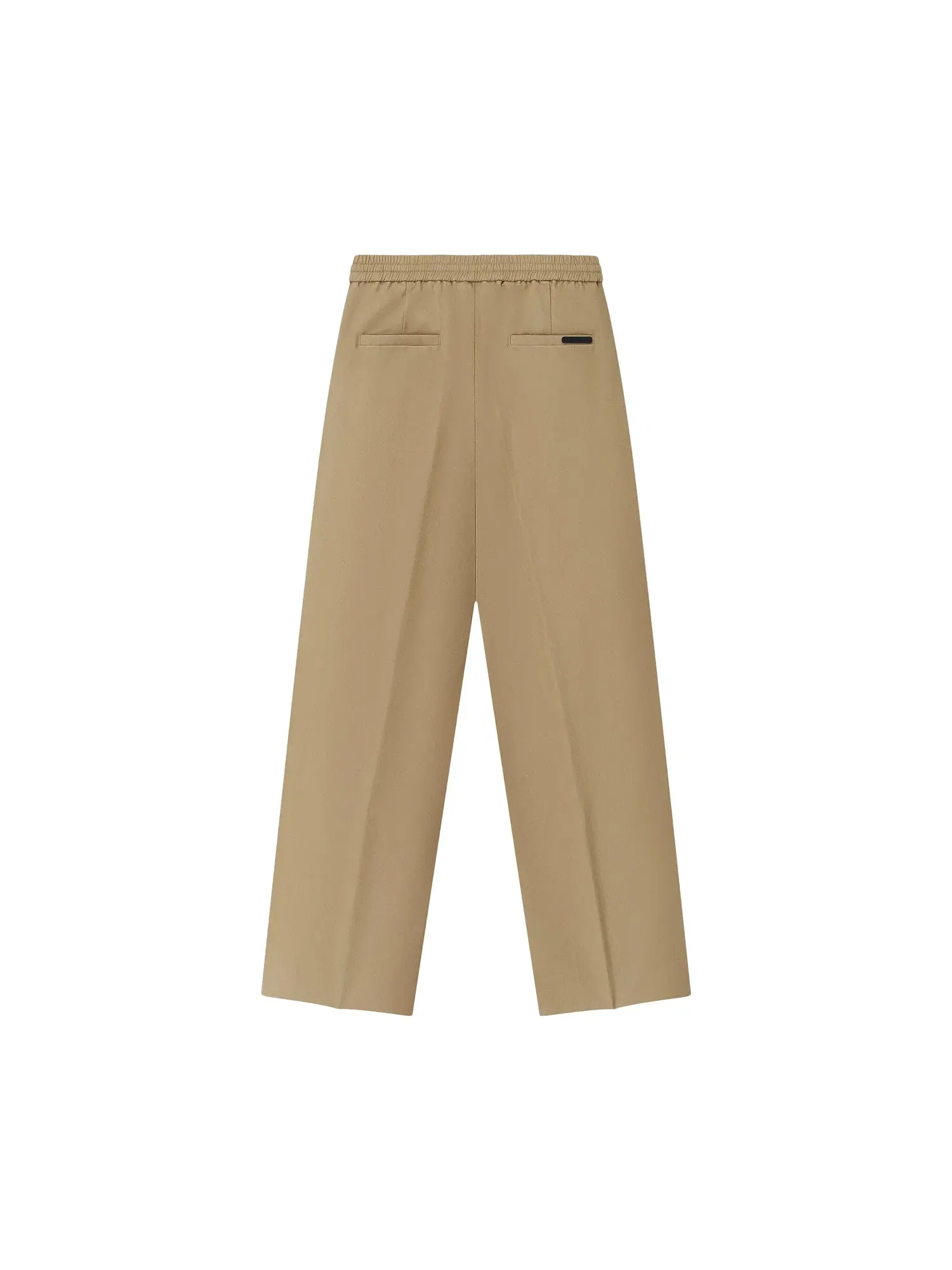 Брюки Fear of God Essentials из хлопковой саржи с плиссировкой и завязками спереди — изображение 2 из 2, дюна