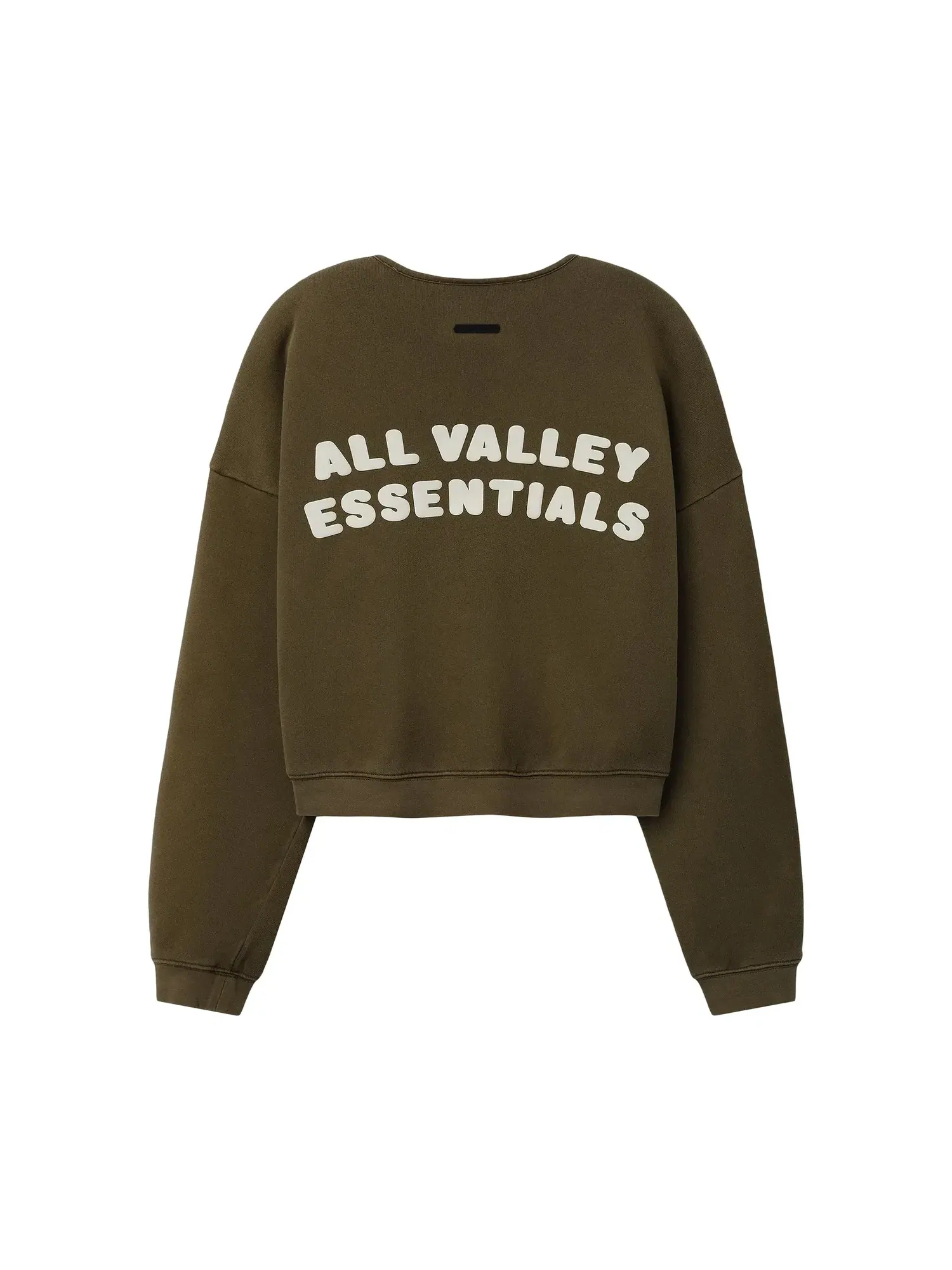 Свитшот Fear of God Essentials French Terry Relaxed Half Zip — изображение 2 из 2, мох