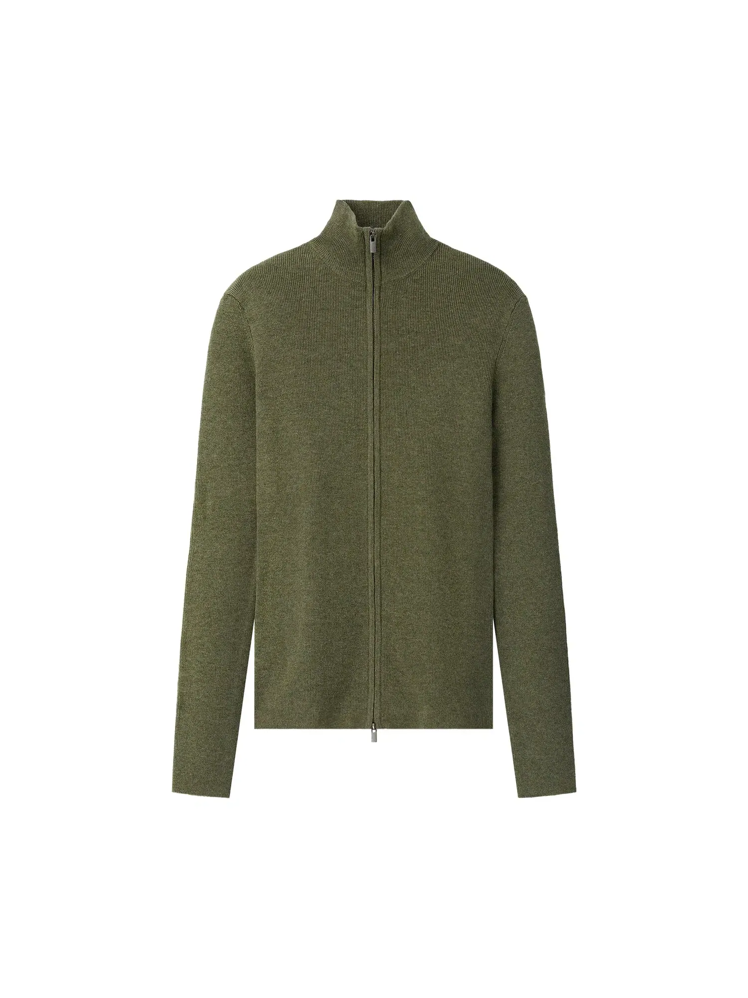 Куртка на молнии из ребристой вязки Fear of God Essentials — изображение 1 из 2, мох