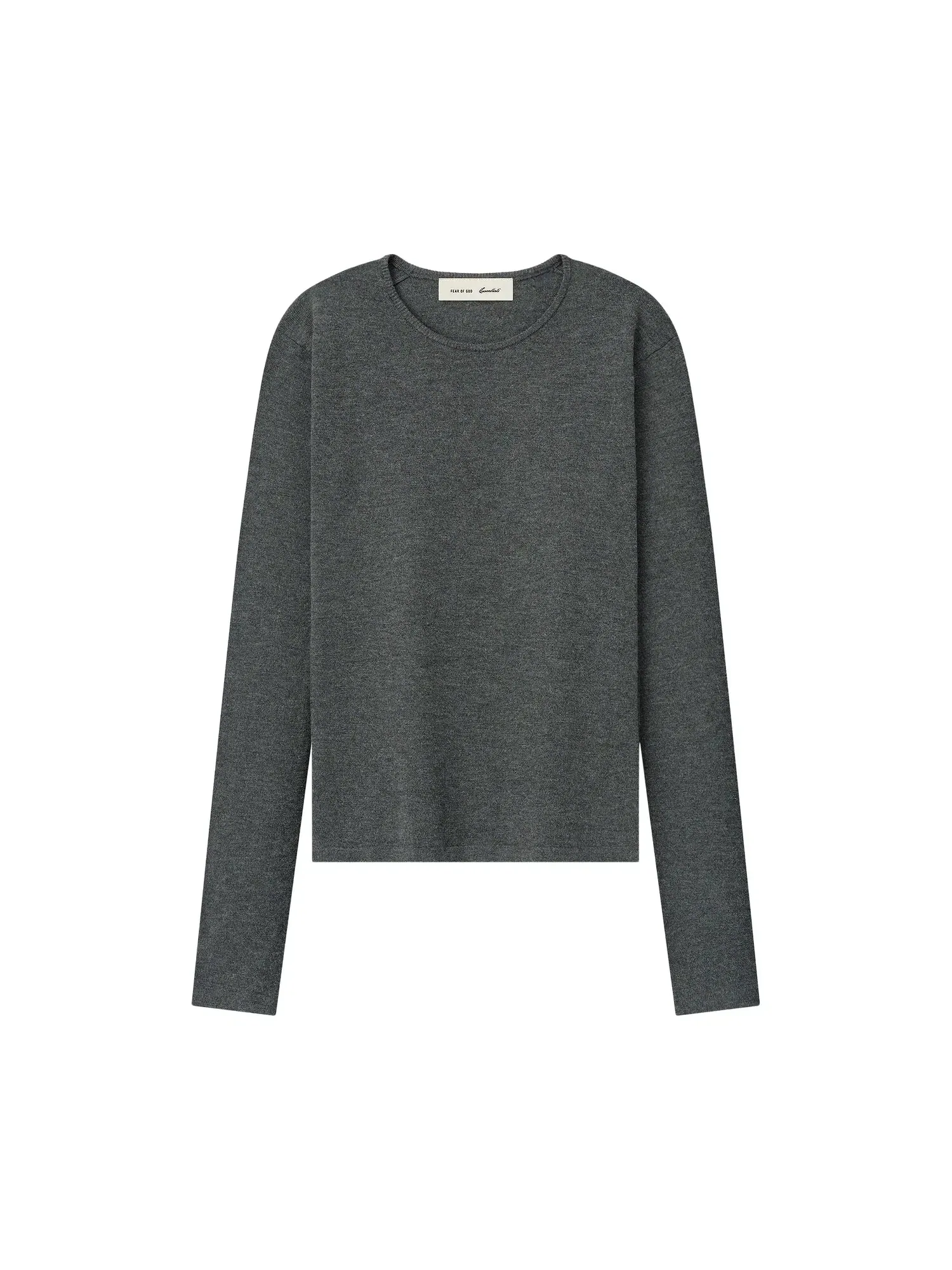 Лонгслив Fear of God Essentials Soft Knit Slim — изображение 1 из 2, серый