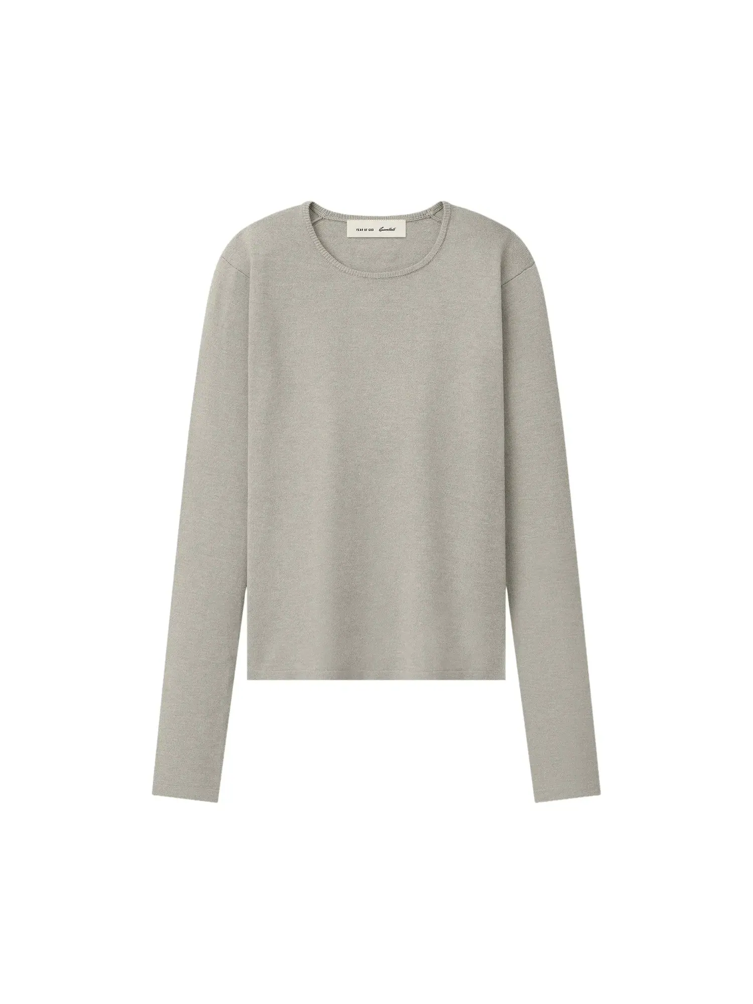 Лонгслив Fear of God Essentials Soft Knit Slim — изображение 1 из 2, серый