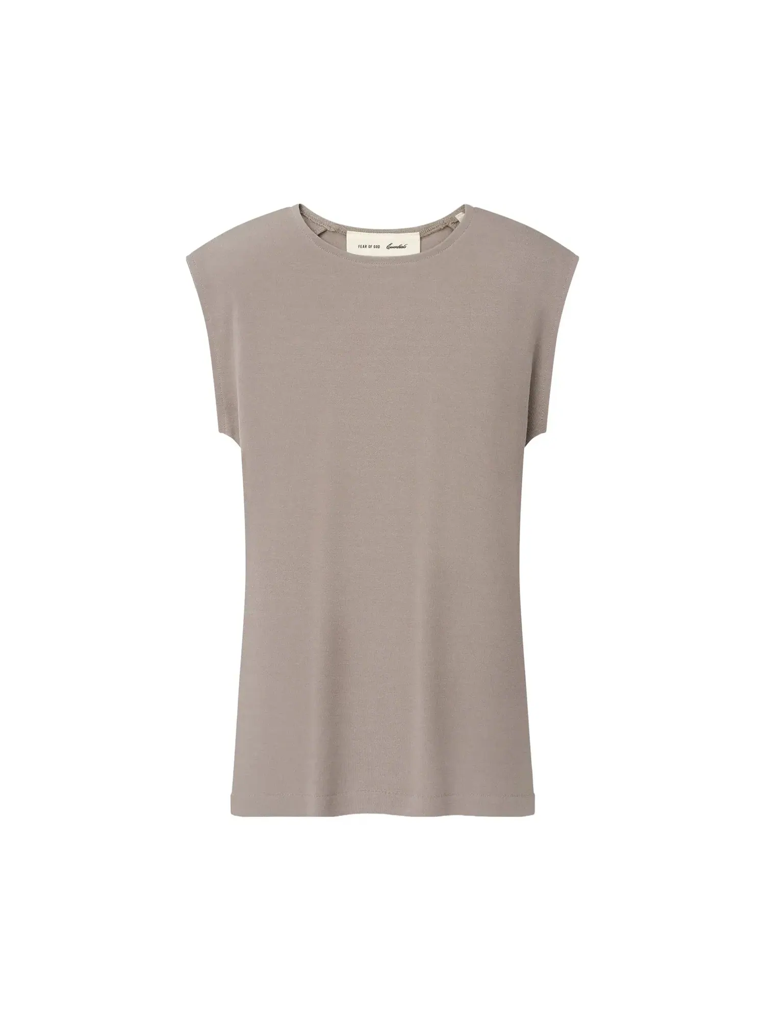 Майка Fear of God Essentials Soft Rib Fitted Tank — изображение 1 из 2, серый