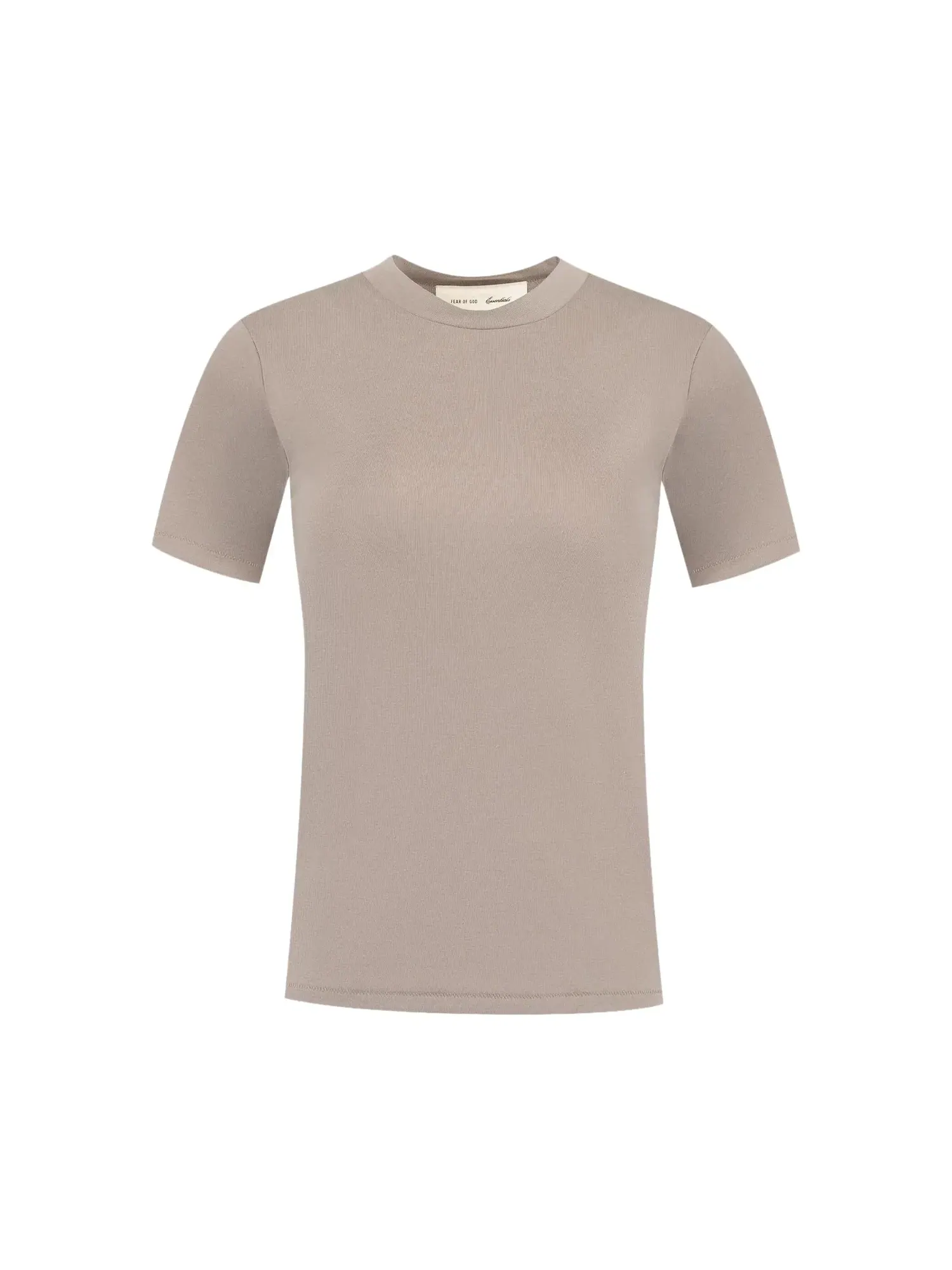 Футболка Fear of God Essentials Soft Rib Fitted T-Shirt — изображение 1 из 2, серый