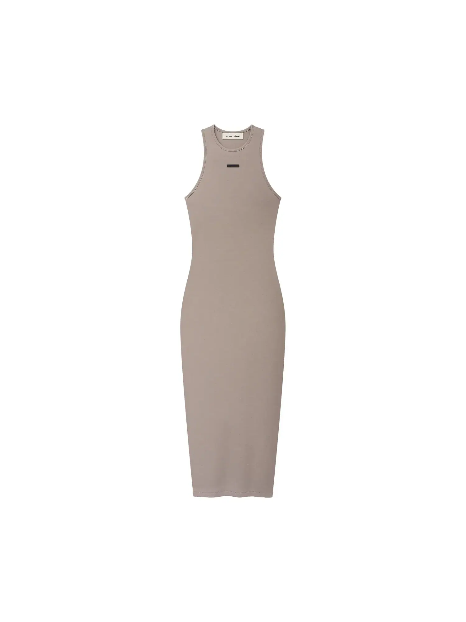 Платье-борцовка Fear of God Essentials Soft Rib Racerback Dress — изображение 1 из 2, серый