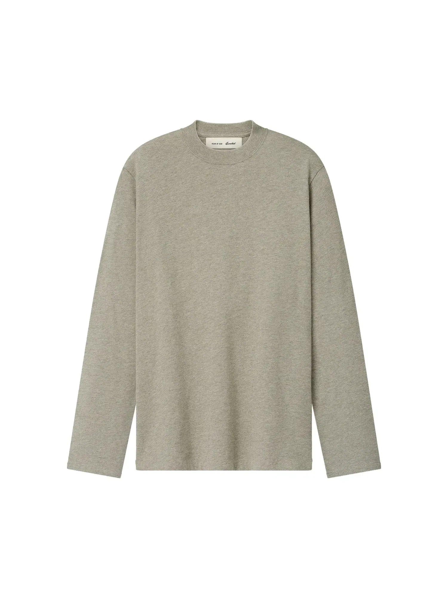 Лонгслив Fear of God Essentials Tri-Blend Classic Fit — изображение 1 из 2, серый