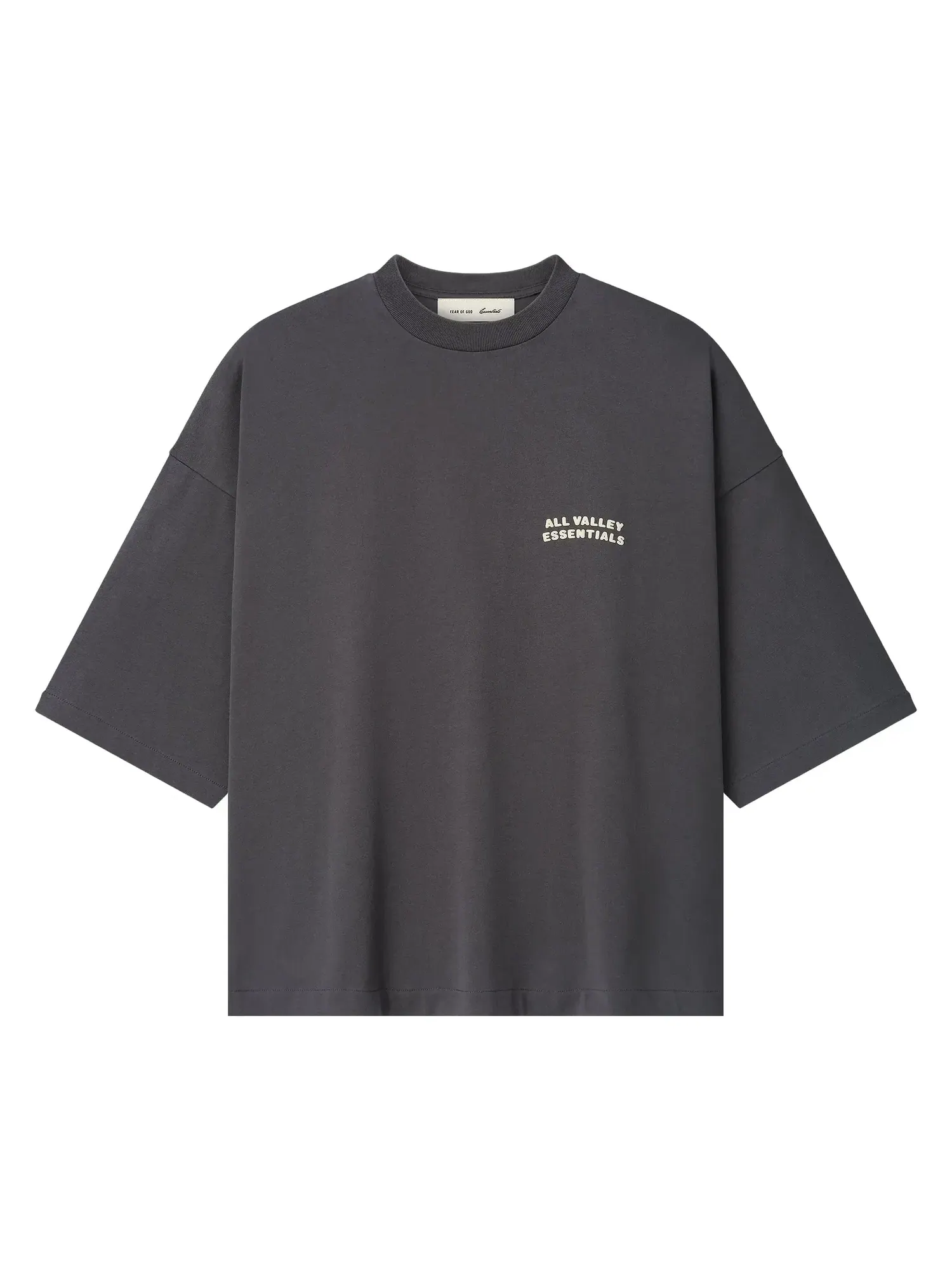 Футболка Fear of God Essentials Merch Tee свободного кроя — изображение 1 из 2, серый