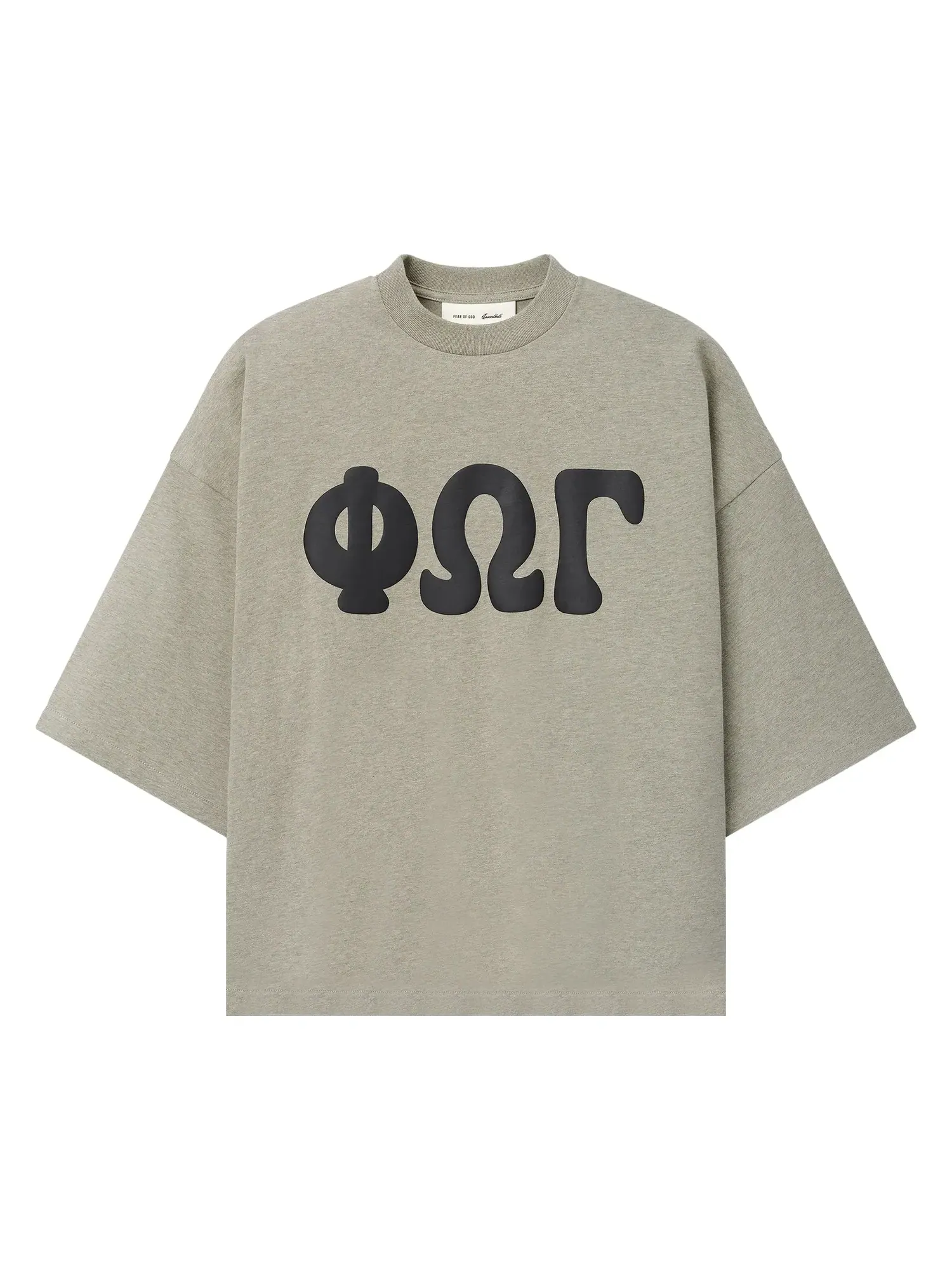Футболка Fear of God Essentials Merch Tee свободного кроя — изображение 1 из 2, серый