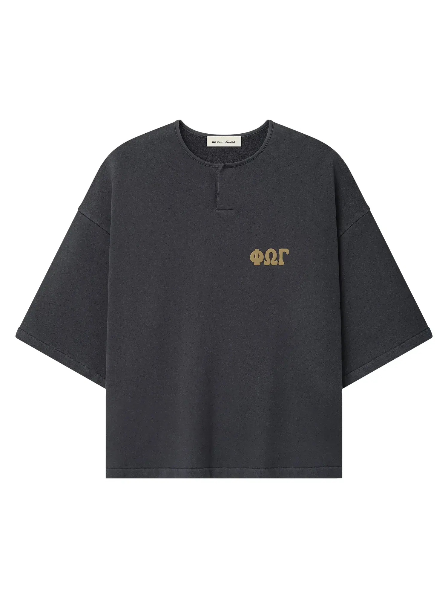 Толстовка-поло Fear of God Essentials 3/4 — изображение 1 из 2, серый