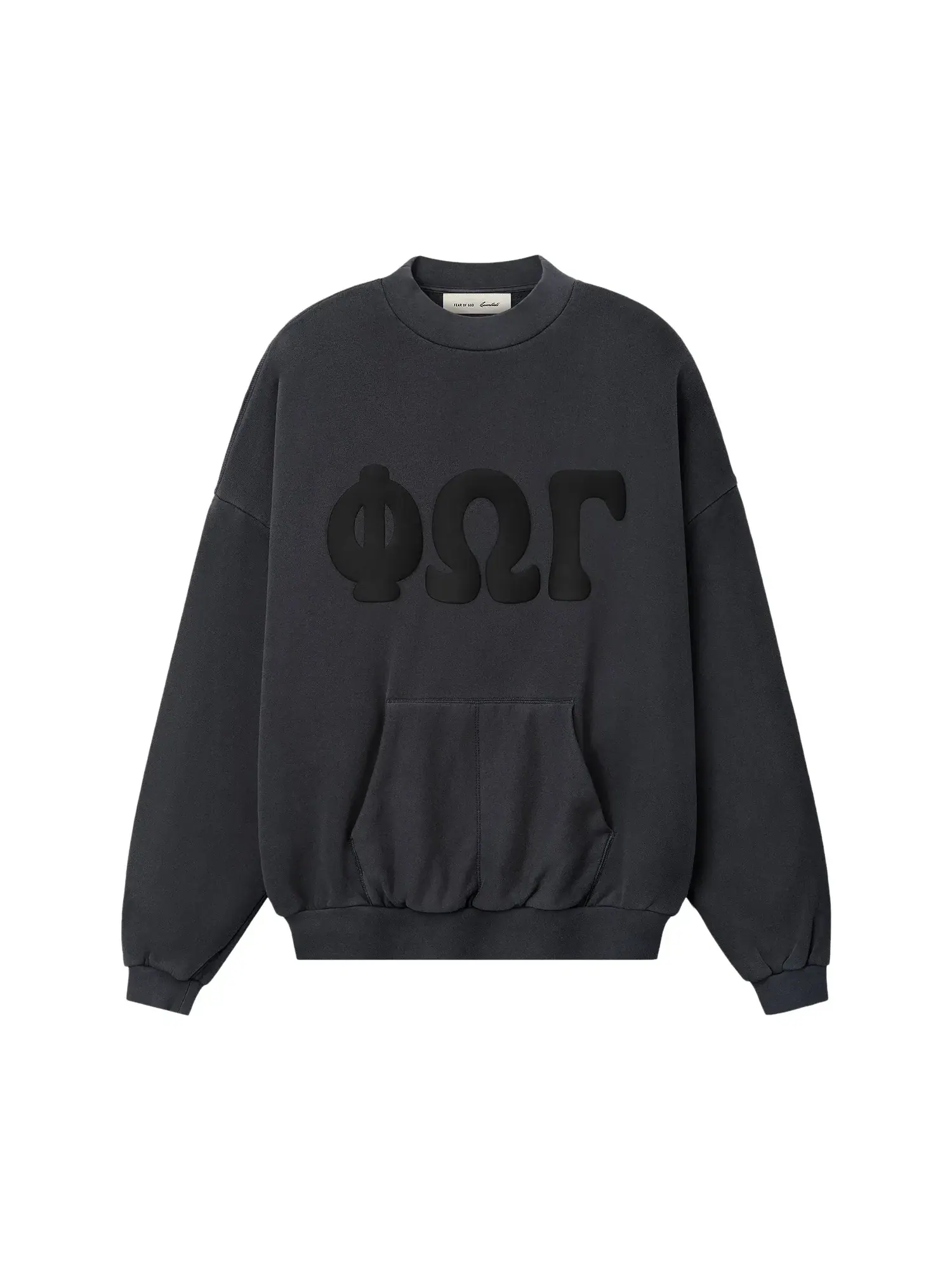 Толстовка Fear of God Essentials в стиле 90-х — изображение 1 из 2, серый
