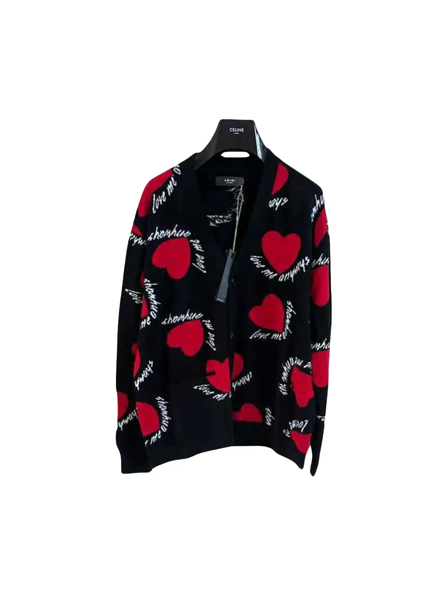 Кардиган Amiri Hearts Intarsia