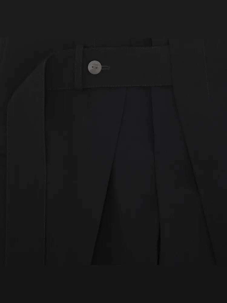 Брюки Loewe Luxury Cropped Belted Pants 'Black' — изображение 3 из 3, черный
