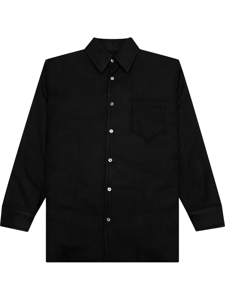 Рубашка Maison Margiela Long-Sleeve Shirt 'Black' — изображение 1 из 2, черный