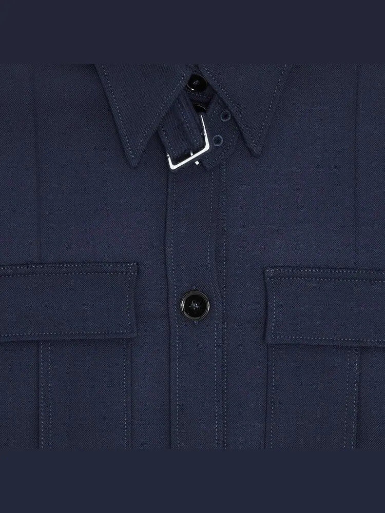 Куртка MM6 Maison Margiela Sports Jacket 'Navy' — изображение 3 из 3, синий
