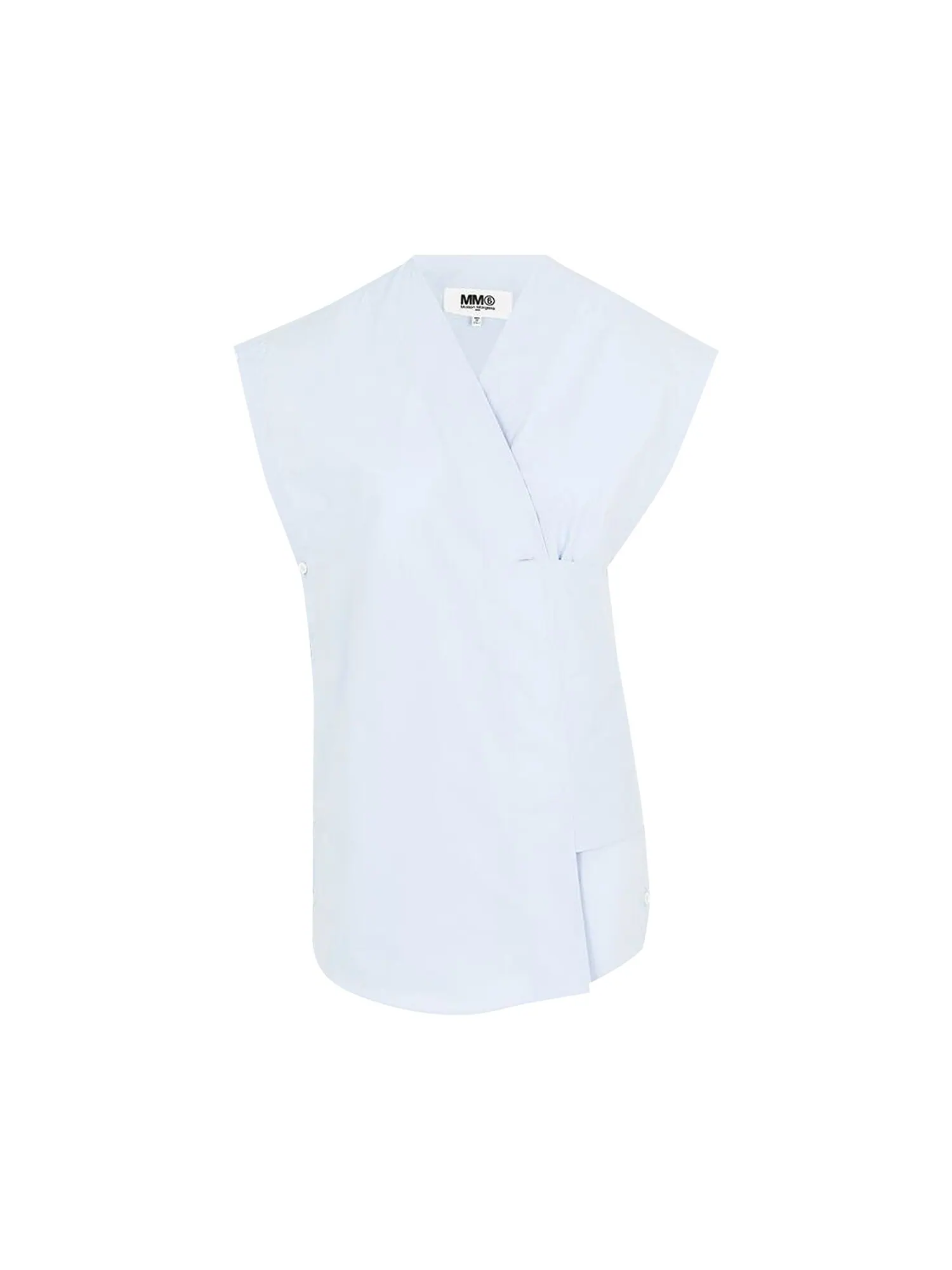 Рубашка MM6 Maison Margiela Синяя рубашка — изображение 1 из 1, синий