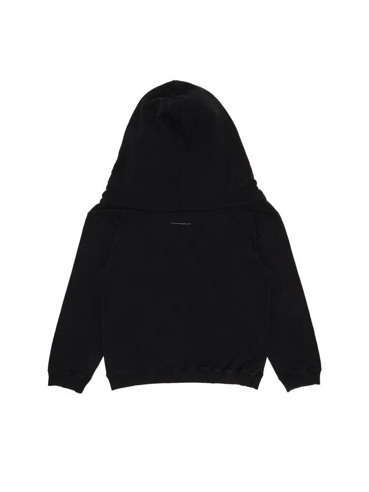 Толстовка MM6 Maison Margiela Brushed Jersey Sweatshirt — изображение 2 из 3, черный
