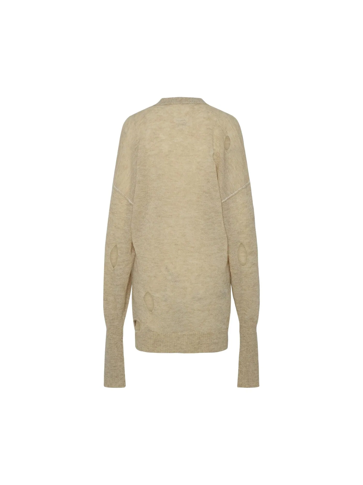 Пуловер MM6 Maison Margiela — изображение 2 из 2, бежевый