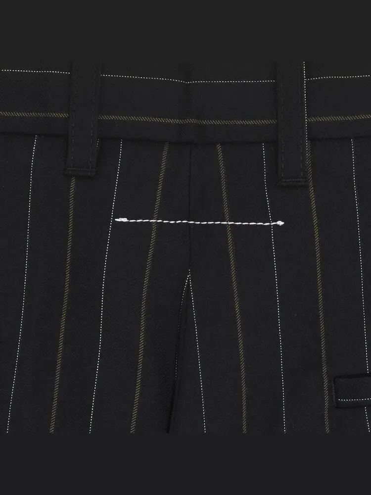 Брюки MM6 Maison Margiela Trousers 'Black' — изображение 3 из 3, черный