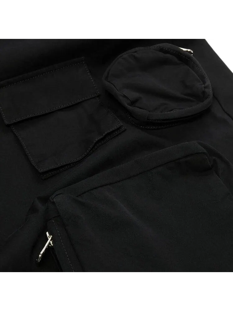 Брюки MM6 Maison Margiela Gabardine Cargo Pants — изображение 3 из 3, черный
