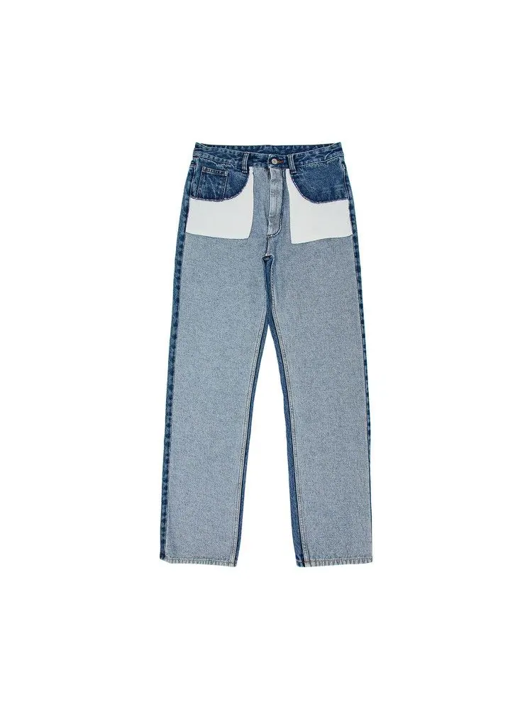 Брюки MM6 Maison Margiela 5 Pockets Denim Pants — изображение 1 из 3, синий