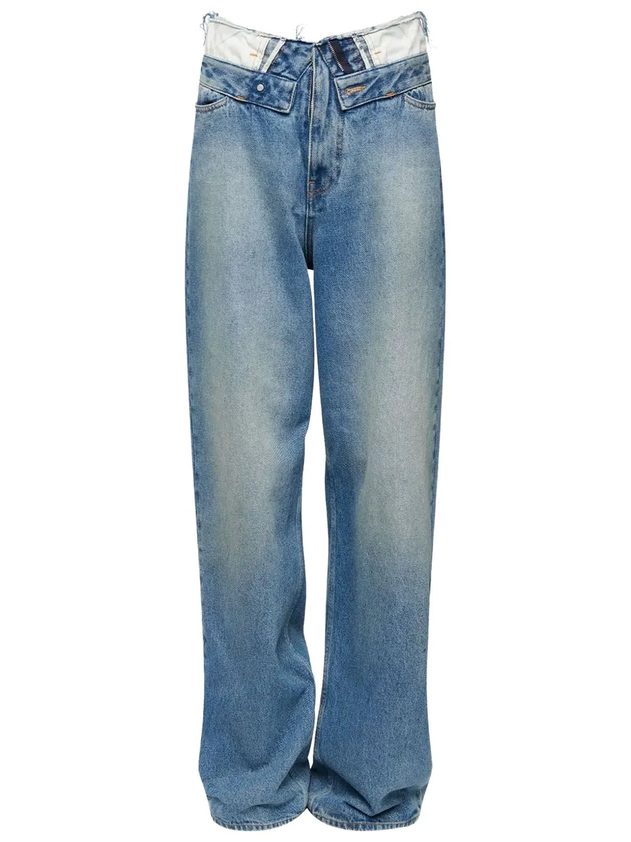 Брюки MM6 Maison Margiela с пятью карманами — изображение 1 из 1, голубой