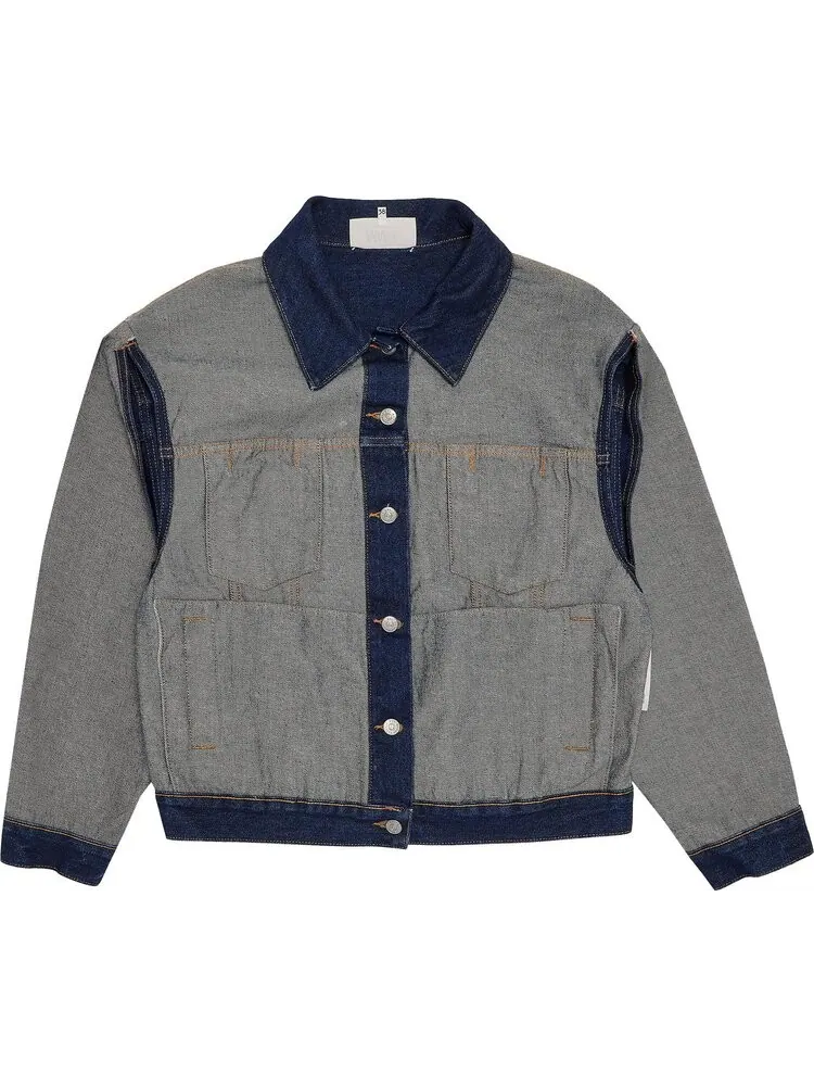 Куртка MM6 Maison Margiela Reversed Denim Jacket Raw — изображение 1 из 3, синий