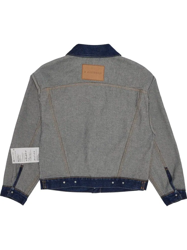 Куртка MM6 Maison Margiela Reversed Denim Jacket Raw — изображение 2 из 3, синий