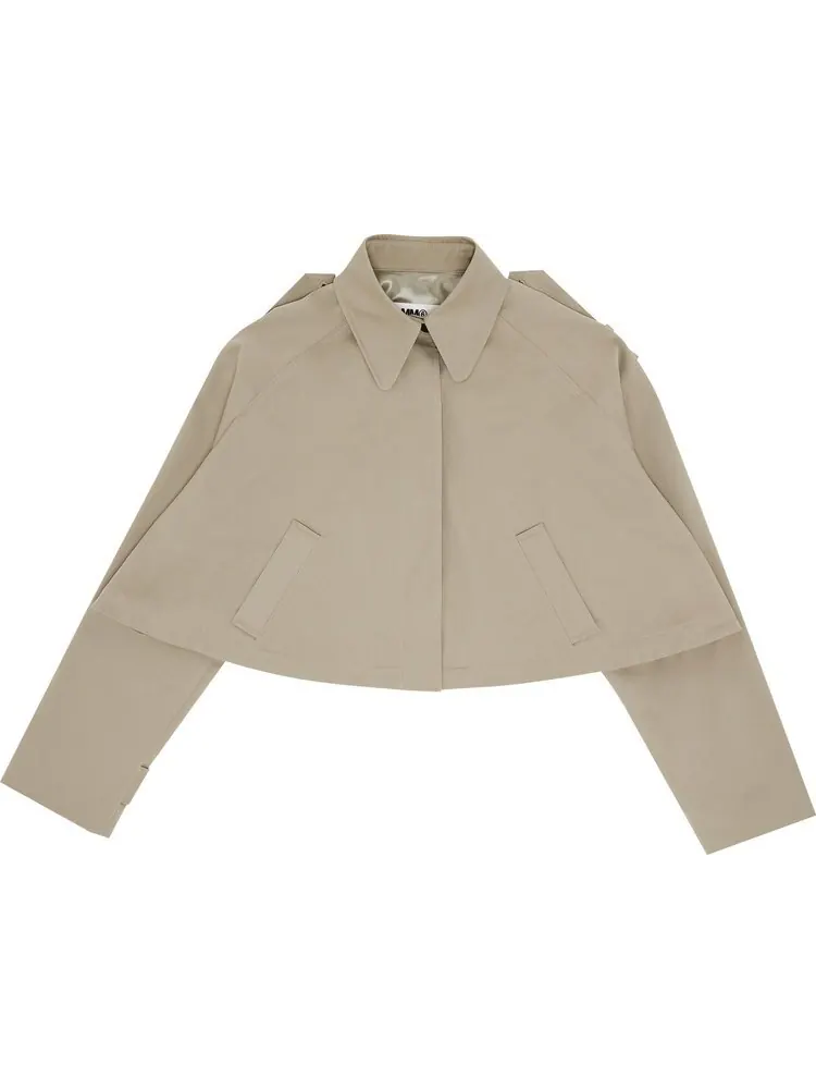 Куртка MM6 Maison Margiela Sports Jacket 'Mastic' — изображение 1 из 3, серый