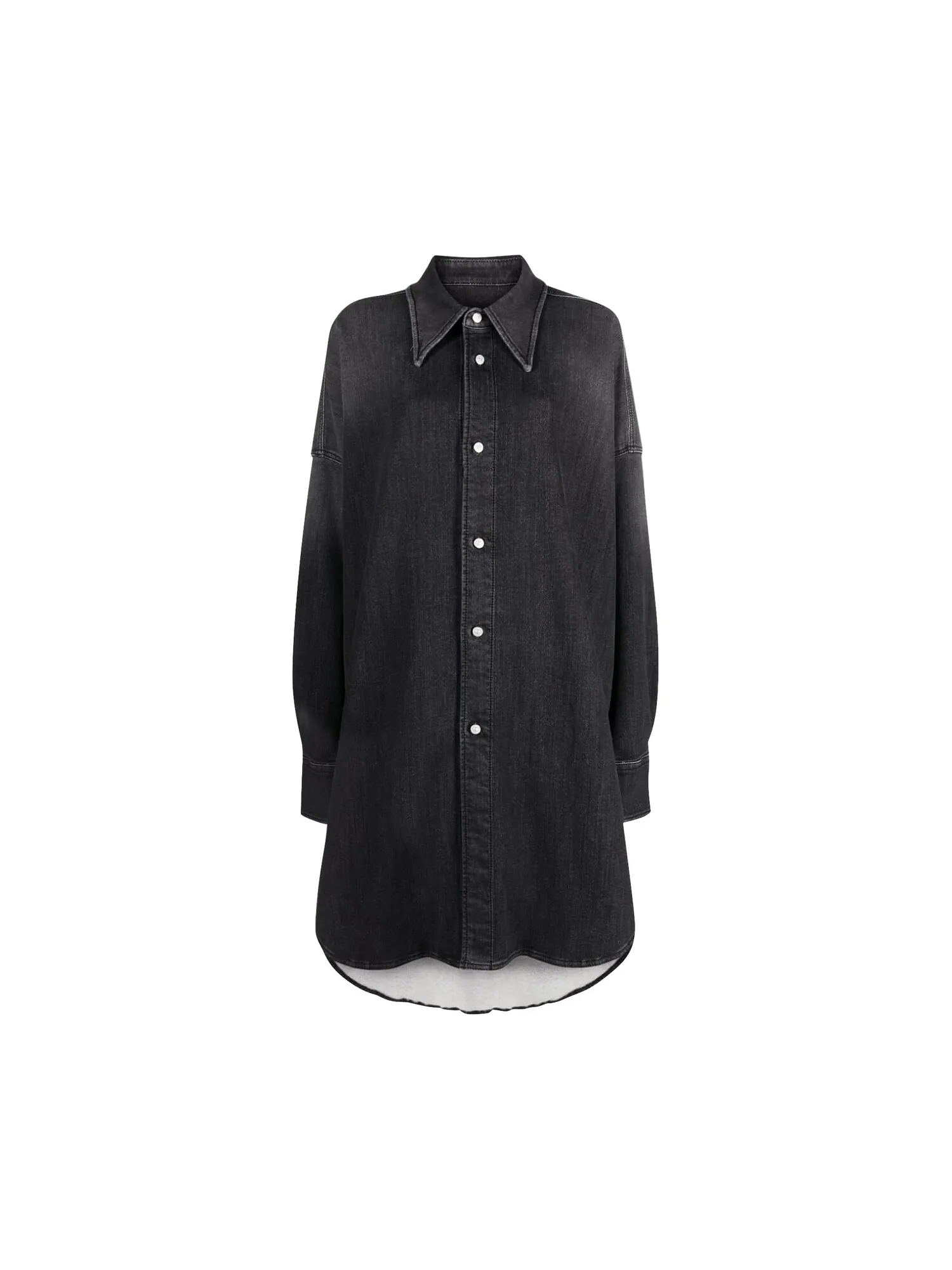 Платье-рубашка MM6 Maison Margiela — изображение 1 из 1, черный
