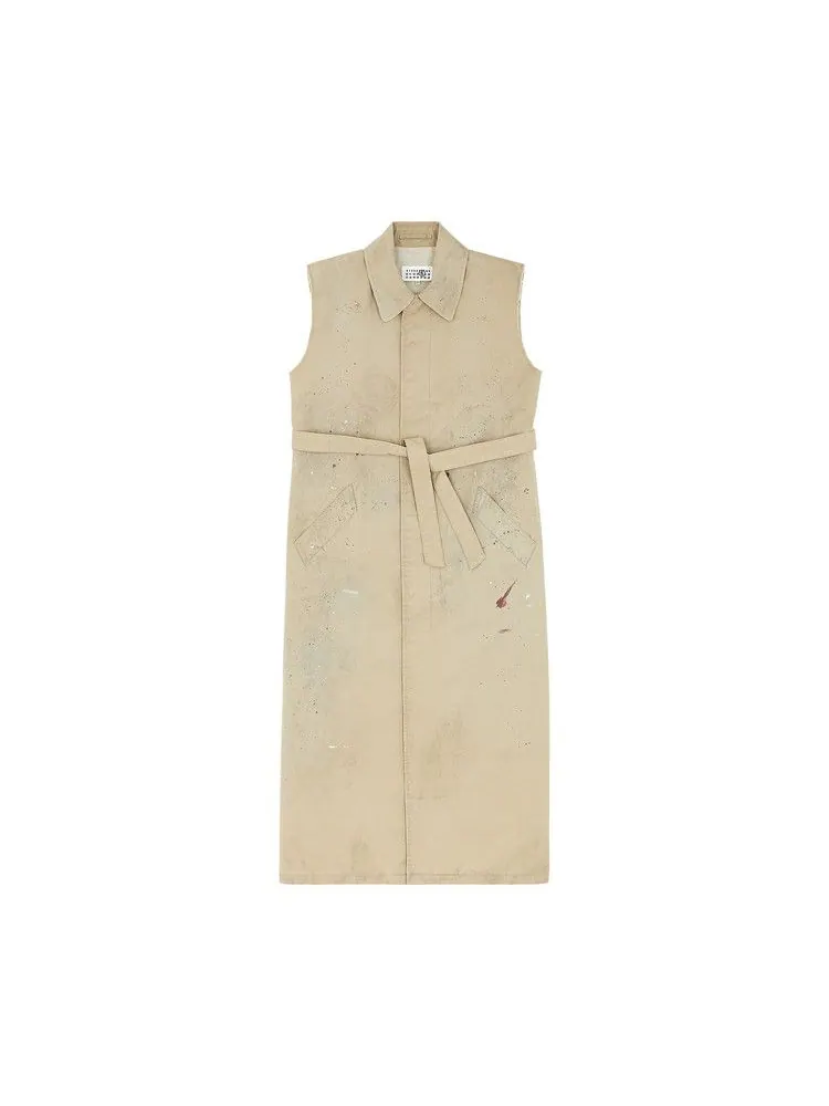 Куртка MM6 Maison Margiela Gabardine Gilet — изображение 1 из 1, бежевый