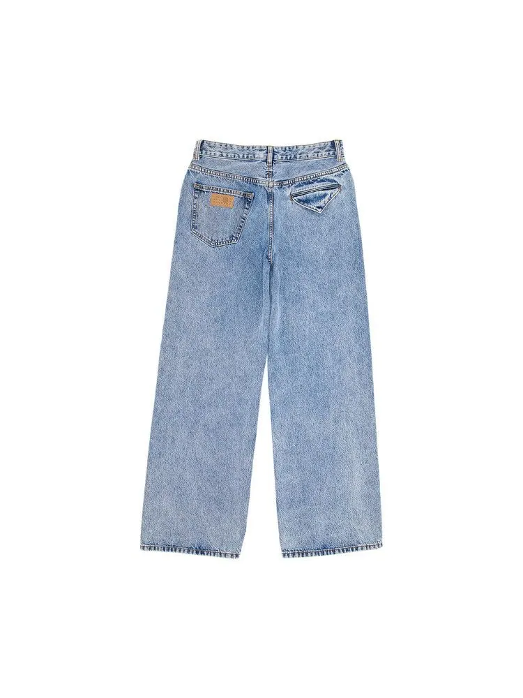 Брюки MM6 Maison Margiela 5 Pockets Denim Pants — изображение 2 из 3, синий