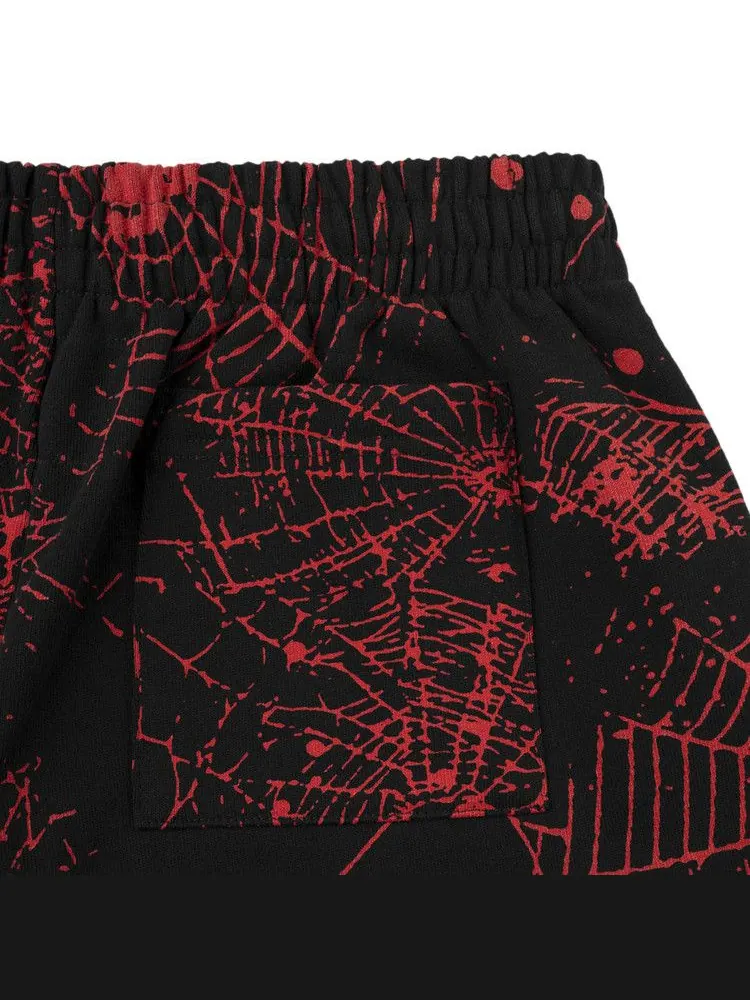 Спортивные шорты Sp5der Aop Web V2 Sweatshort — изображение 3 из 3, черный
