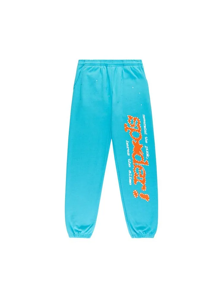 Спортивные брюки Sp5der Punk V2 Sweatpant — изображение 1 из 2, голубой