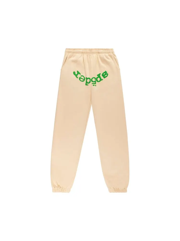 Спортивные брюки Sp5der Og Web V2 Sweatpant 'Cream' — изображение 1 из 3, бежевый
