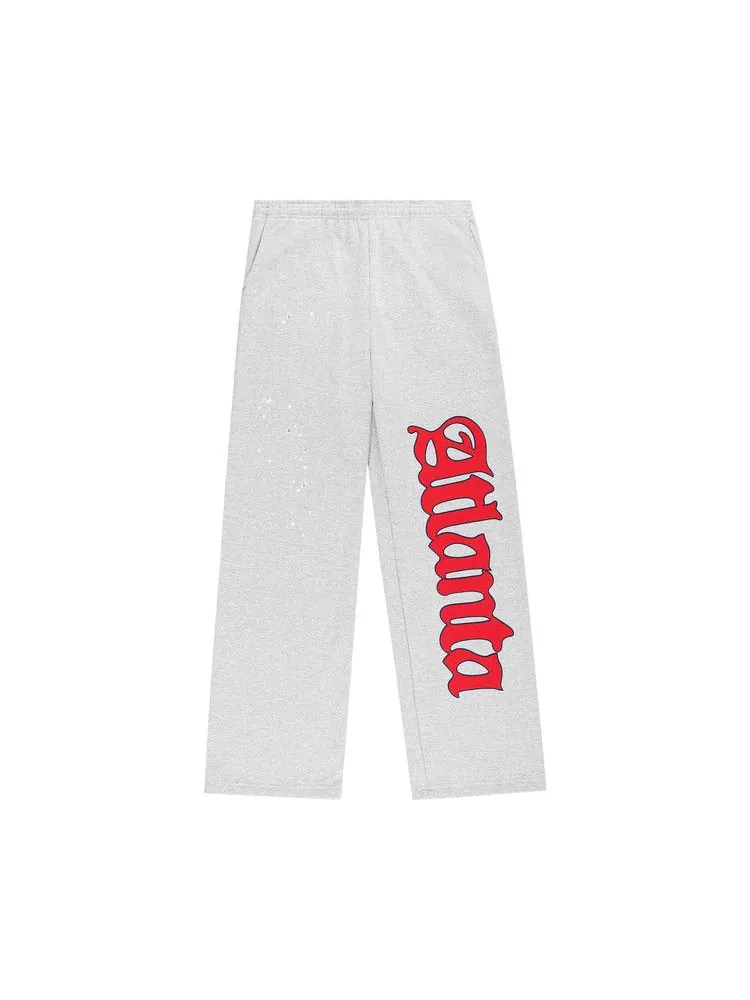 Спортивные брюки Sp5der Atlanta Wide Leg Sweatpant — изображение 1 из 3, серый