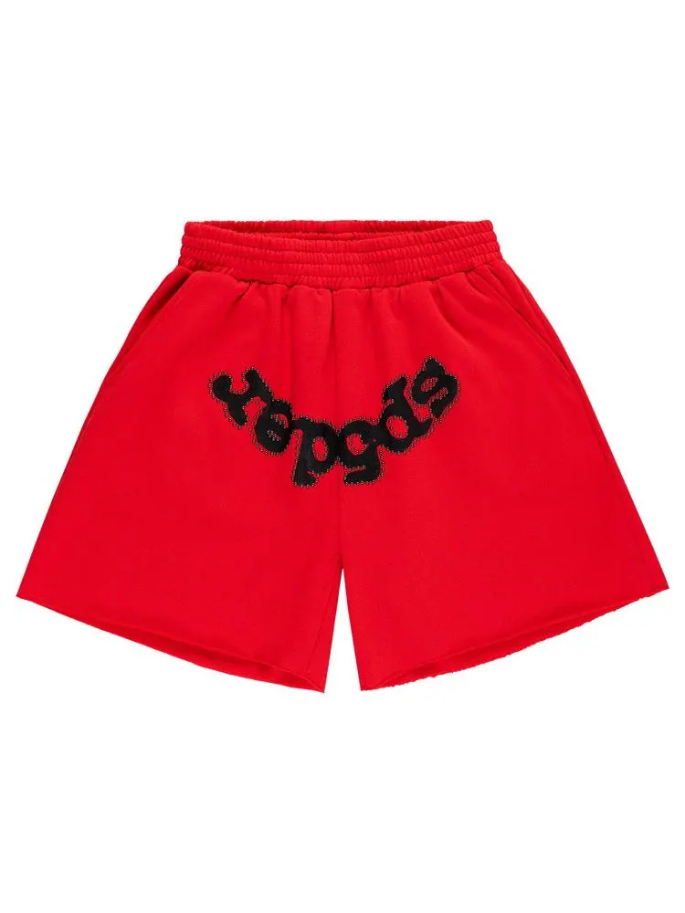 Спортивные шорты Sp5der OG Studded Sweatshort — изображение 1 из 3, красный