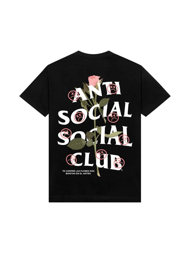 Футболка Anti Social Social Club x Sadboyz Pink Rose Tee — изображение 2 из 2, черный